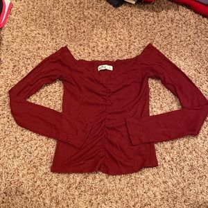 Hollister Off shoulder, ribbed long sleeve shirt